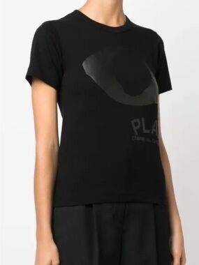 NWT Comme Des Garçon Black Eye Tshirt in Black, Size Medium
